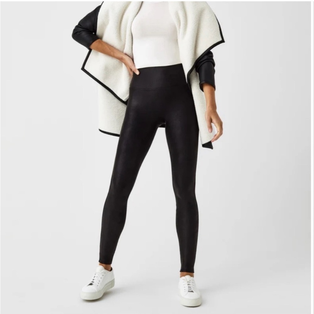Spanx Faux Leather Leggings Small